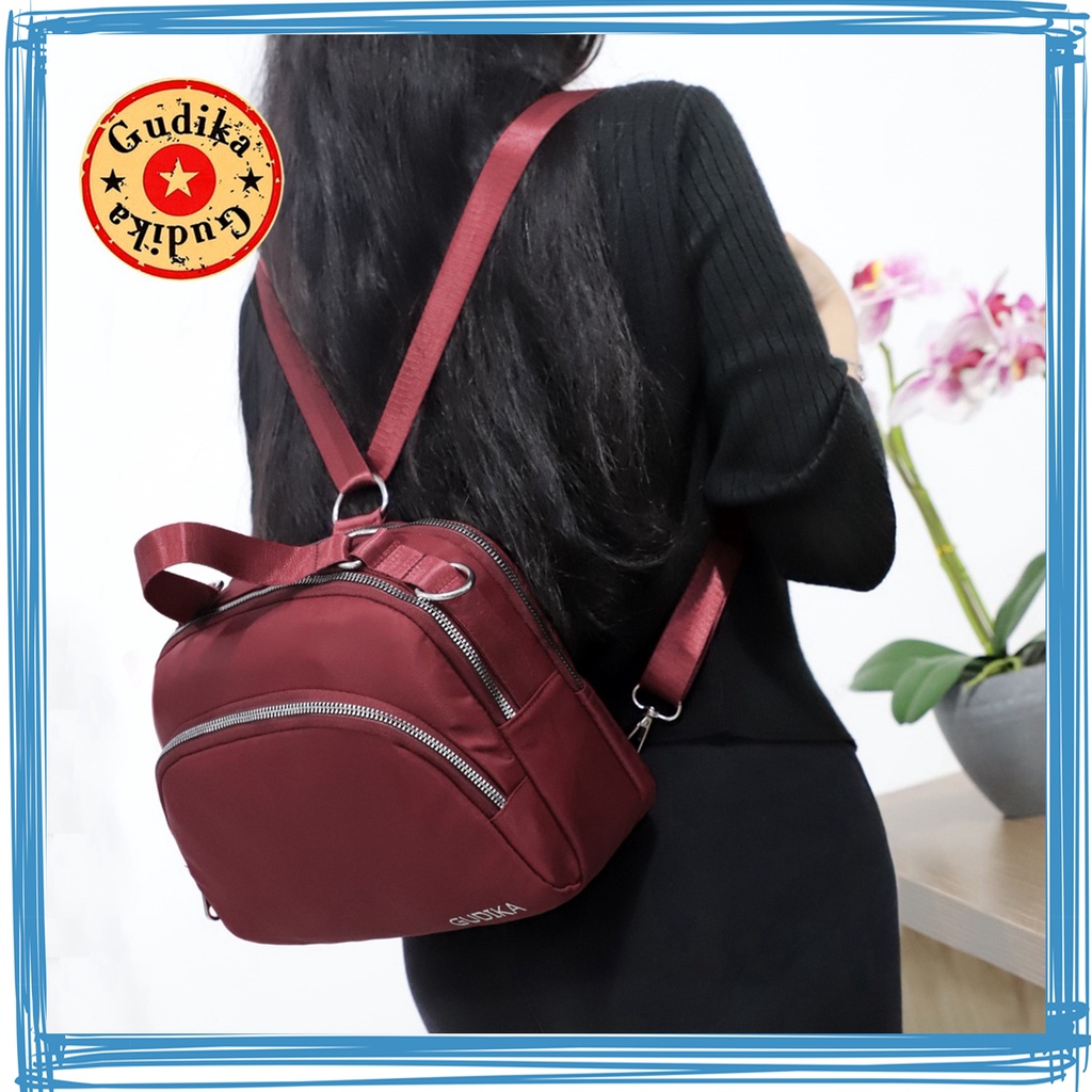 SALE GUDIKA - Tas Selempang Wanita Multifungsi Bisa Ransel Trendy Import Original 2008 - tas ransel - ransel - backpack - rangsel - punggung - leptop - laptop - sekolah - kuliah - kerja - pria - wanita - tas gudika - gudika bag - anti air - kekinian - tas