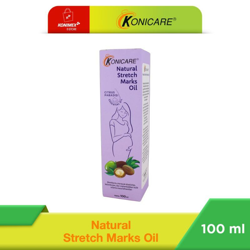 Konicare Natural Stretch Marks Oil Menjaga Elastisitas Kulit dari Stretch Marks - 100 ml