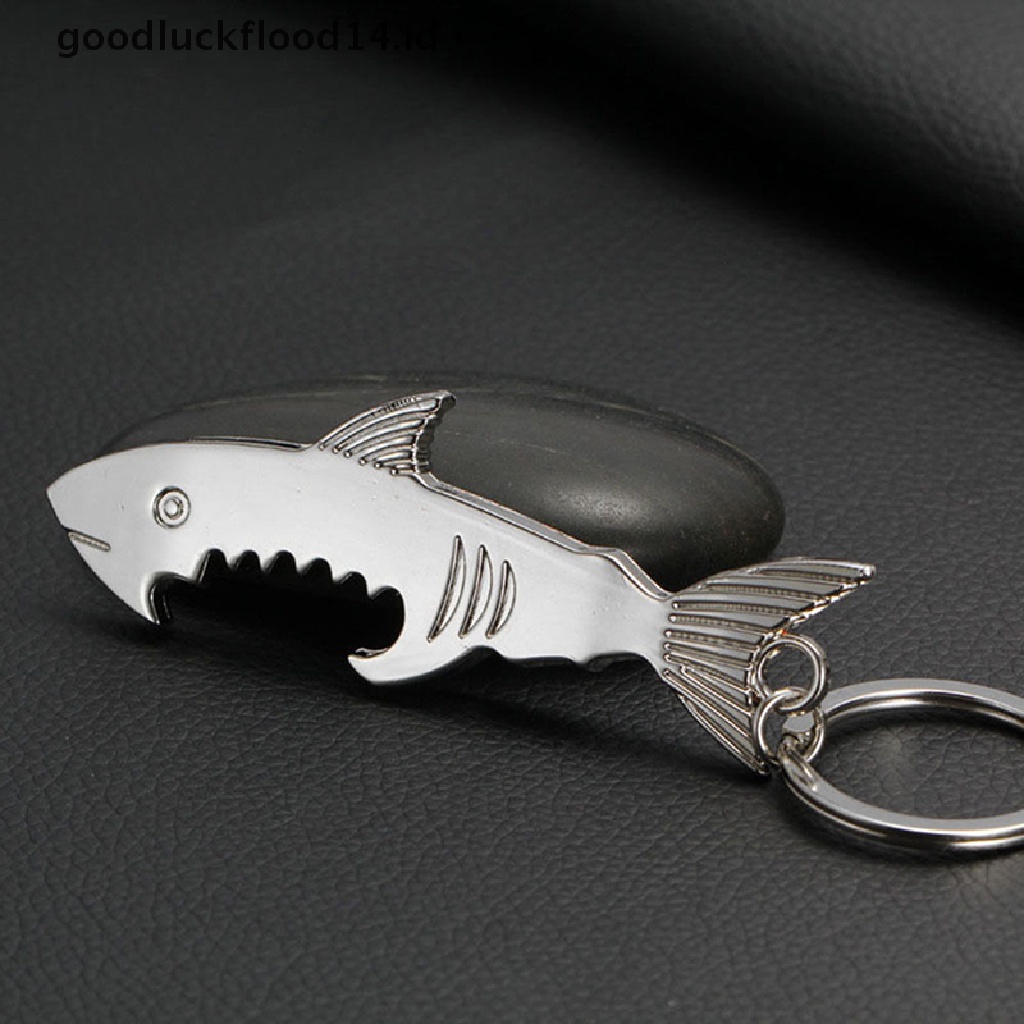 [OOID] 1x Hot Metal Big Shark Beer Bottle Opener Keychain Keyring Keyfob Creative Gift ID