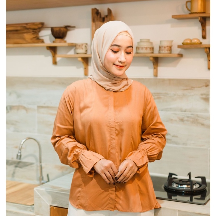 (MGA) KEMEJA ATASAN BLOUSE  ATALA DAILY SHIRT OVERSIZE JUMBO