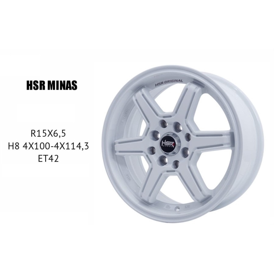 Jual Velg Mobil Hsr Minas Ring Velg Hsr Model Minas R White