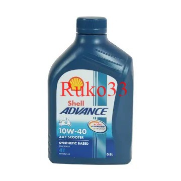 Shell Advance Oli Mesin Motor Matic 10w40 800 Ml / Oli Mesin Motor Matic 10w40 800 Ml