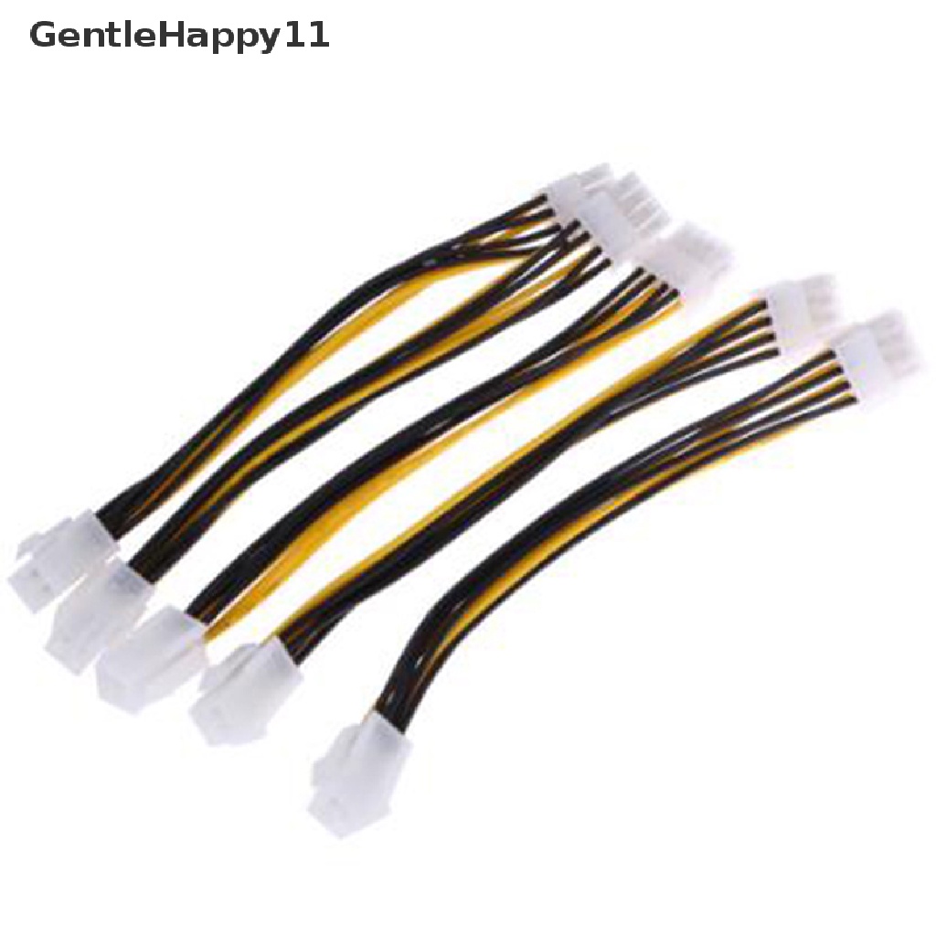 Gentlehappy 5Pcs ATX 4pin Male to 8pin Female EPS Adaptor Kabel Power CPU Konektor Daya