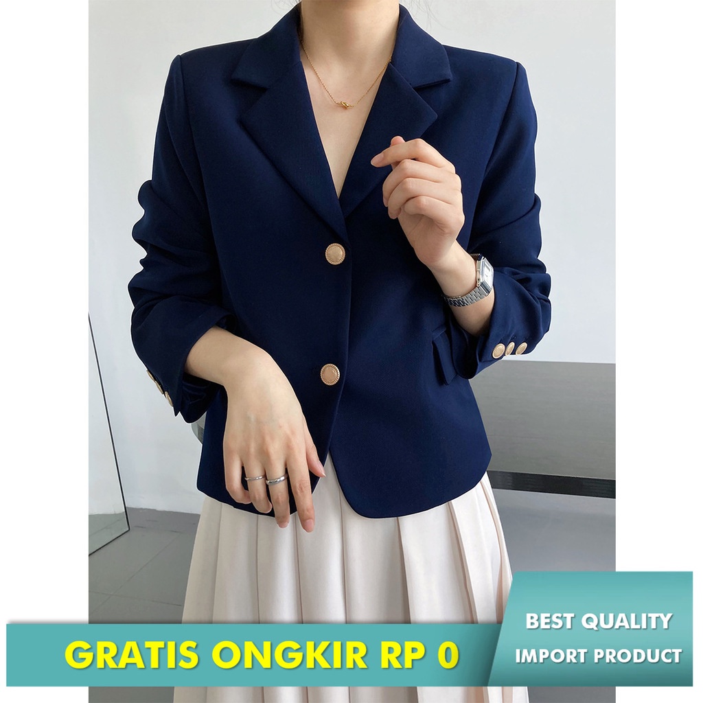 Blazer Wanita Luxi pendek Coat   New Korea Versi Man Mode t Kecil 9838 Import