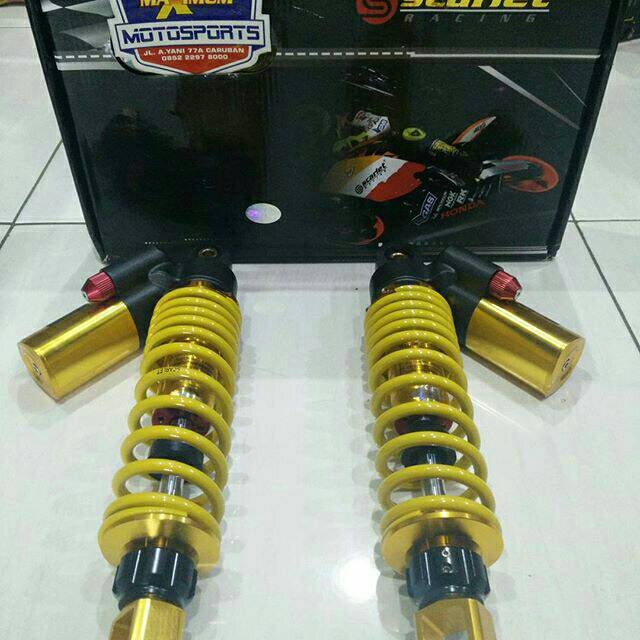 Shock tabung Aerox Scarlet