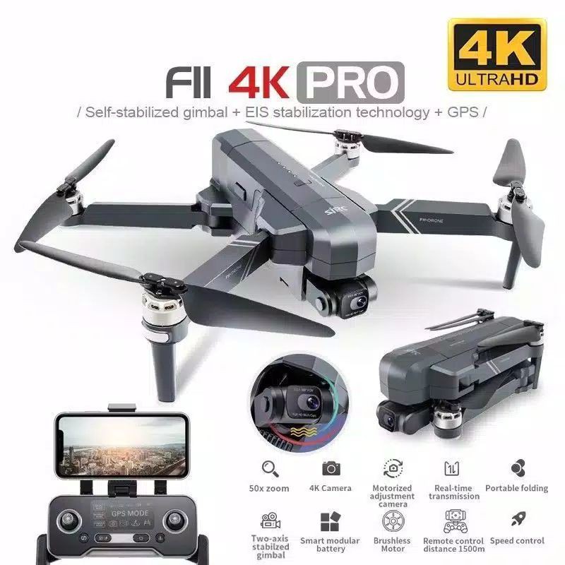 Jual Sjrc F11 Pro 4k F11s 4k Pro Drone 2axis Gimbal Brushless Motor