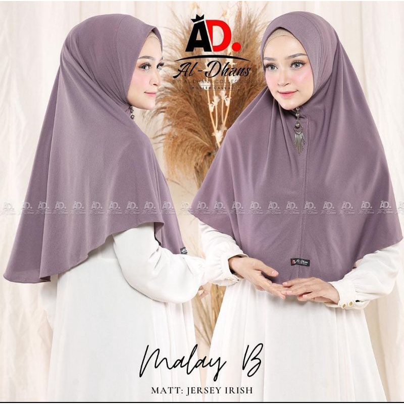 [Original Aldhans] BERGO MALAY~Non pet-Hijab instan