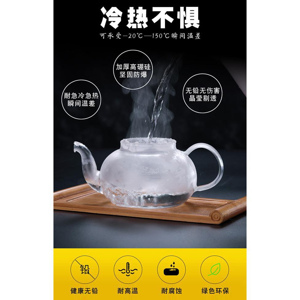 GS8 Homadise Teko Pitcher Teh Chinese Teapot Maker 600ml - TP-759 - Transparent