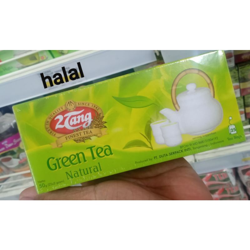 

teh celup hijau 2tang green tea natural