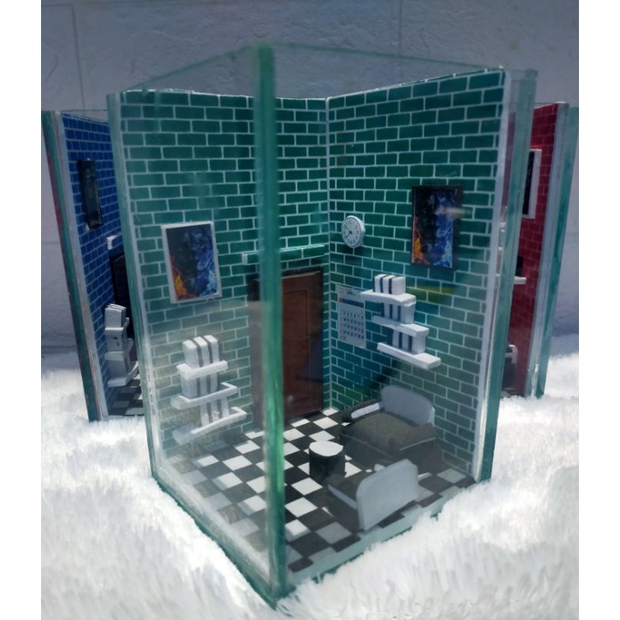 VIRAL AQUARIUM MINI Akuarium Soliter Mini Kamar Kost Kandang Ikan Cupang/akuacape cupang