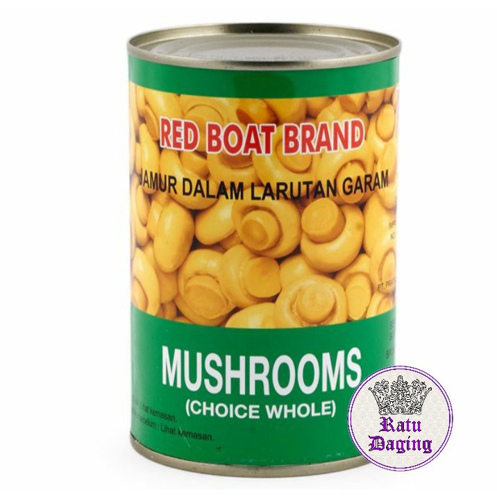 

Jamur Kancing Kaleng Champignos 425gr / Mushroom Read Boat Brand / IKPS