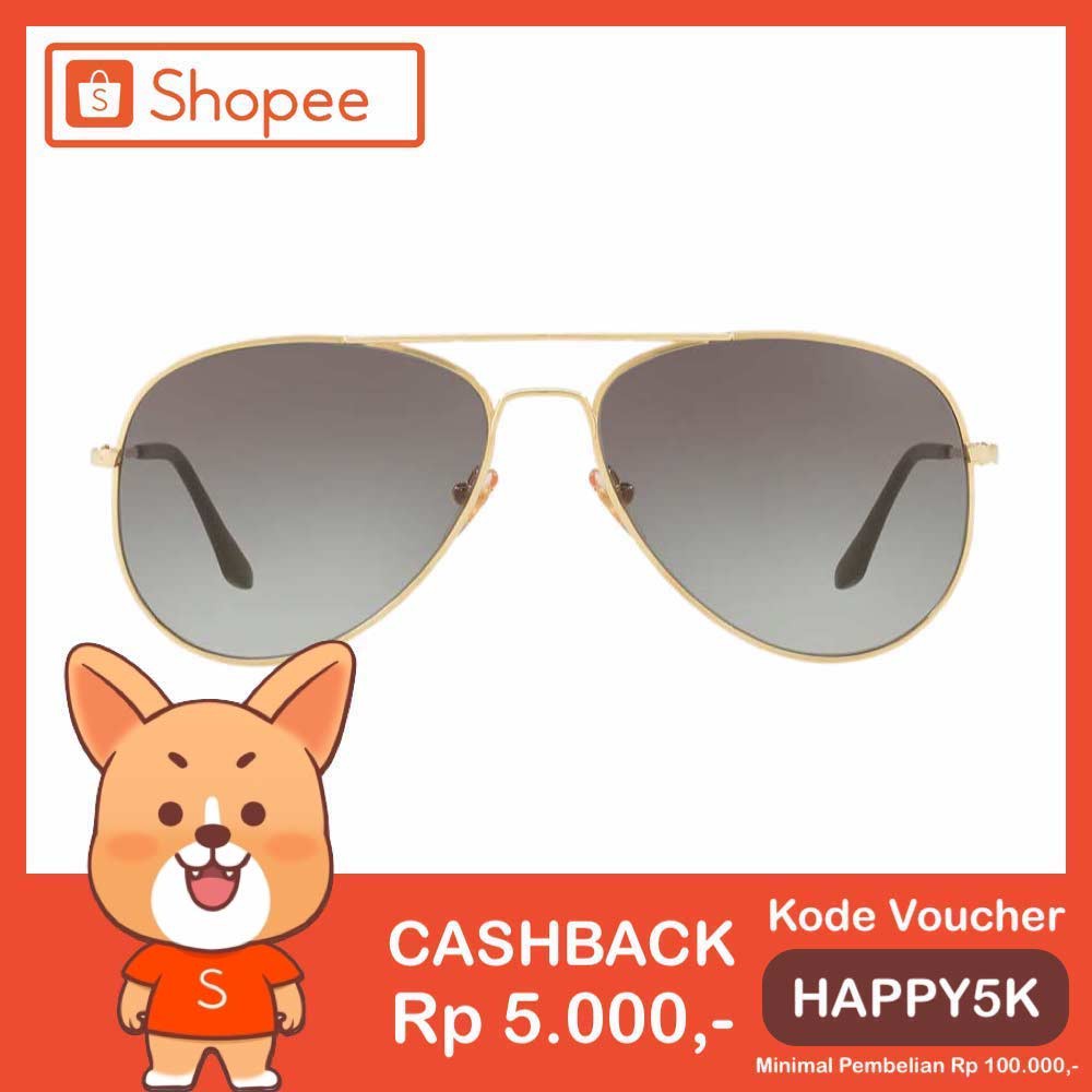 Anti UV Pilot Sunglasses [ Silver Gold ] Pria dan Wanita - BKK