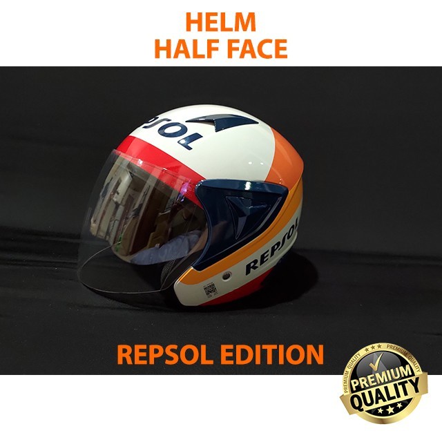 HELM HALF FACE REPSOL EDITION SNI DEWASA