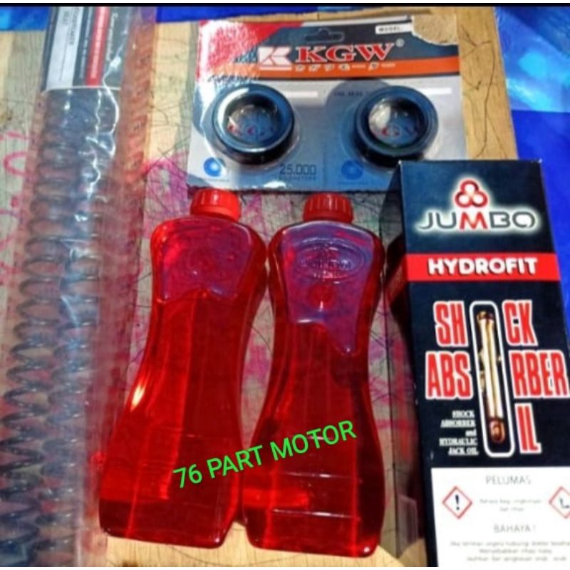 PAKET PERSHOCK+SHILSHOCK+OLI SHOCK FOR MATIC HONDA all beat/vario 110/125 cc