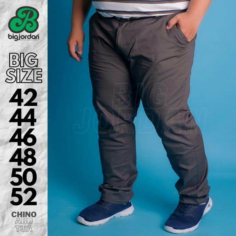 celana chino pria jumbo,celana chino ukuran besar strech big jordan original