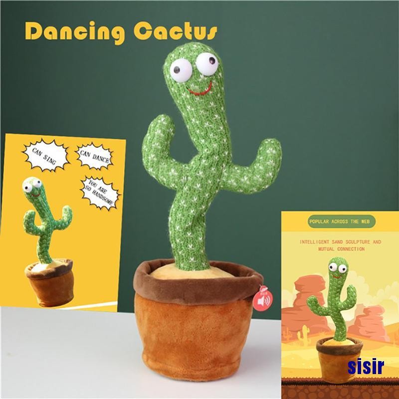 NEW Dancing Cactus Recorder Toy Dancing Cactus Mainan Boneka Kaktus Joget Led Menari Music