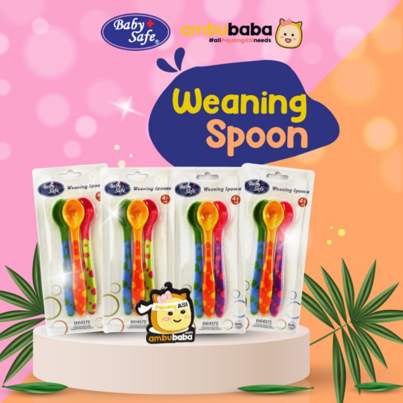 Baby Safe Weaning Spoon Sendok Bayi