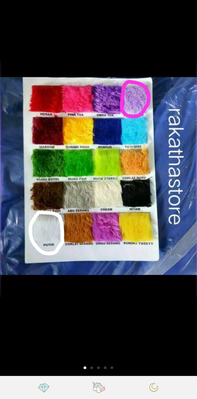 Taplak Meja/ Alas Dashboard Bulu 50*170