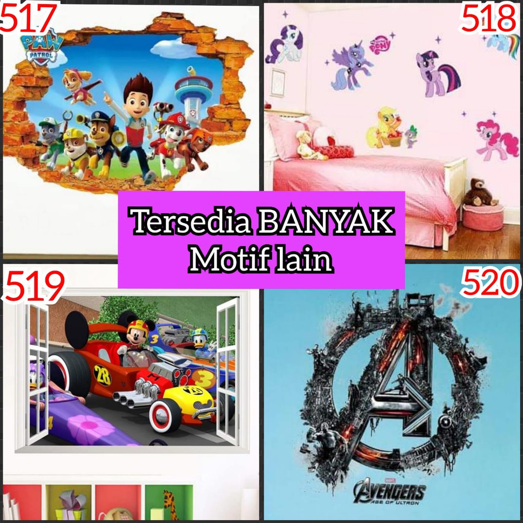WALLSTICKER KARAKTER SUPERHERO LEGO BATMAN SPIDERMAN CARS MCQUEEN ONE PIECE CAPTAIN AMERIKA GWS