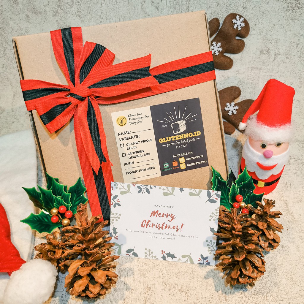 

Paket Hampers Natal - Brownies Panggang Gluten Free - Kue Gluten Free