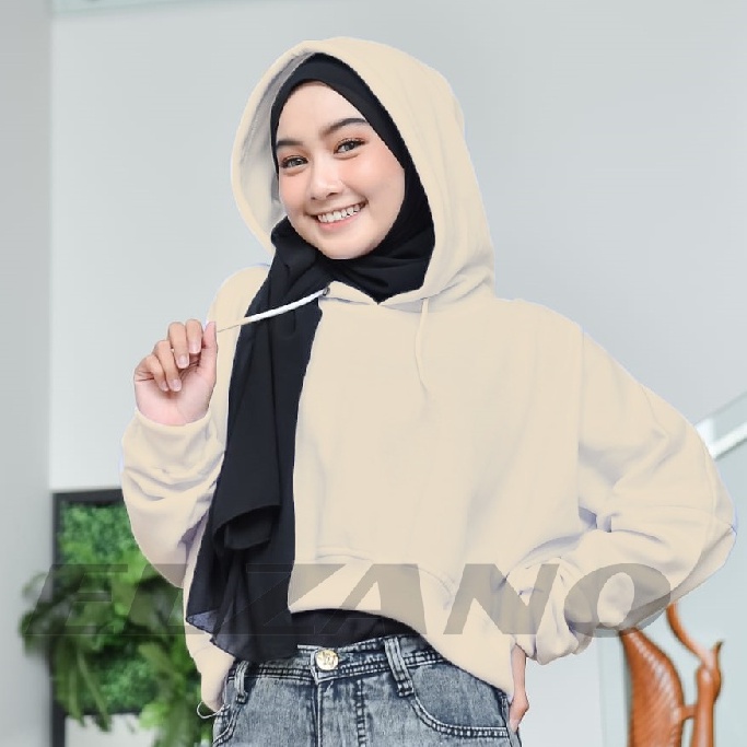 MVP - Oversize Crop Hoodie - Hoodie Oversize Wanita Kekinian