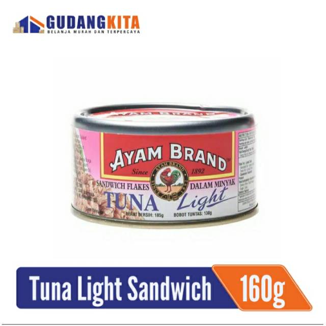 

Ikan Tuna Kaleng Sandwich Flakes In Oil Ayam Brand 150gr