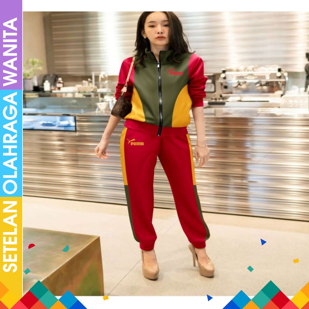 Setelan Baju senam jumbo wanita pakaian baju senam aerobik olahraga wanita set ARMY SET LEGGING Ba