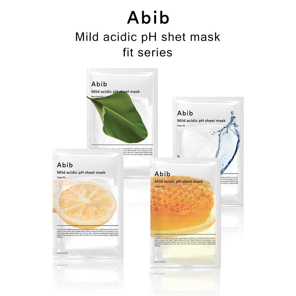 Jual ABIB MILD ACIDIC PH SHEET MASK (4 VARIAN) Shopee Indonesia