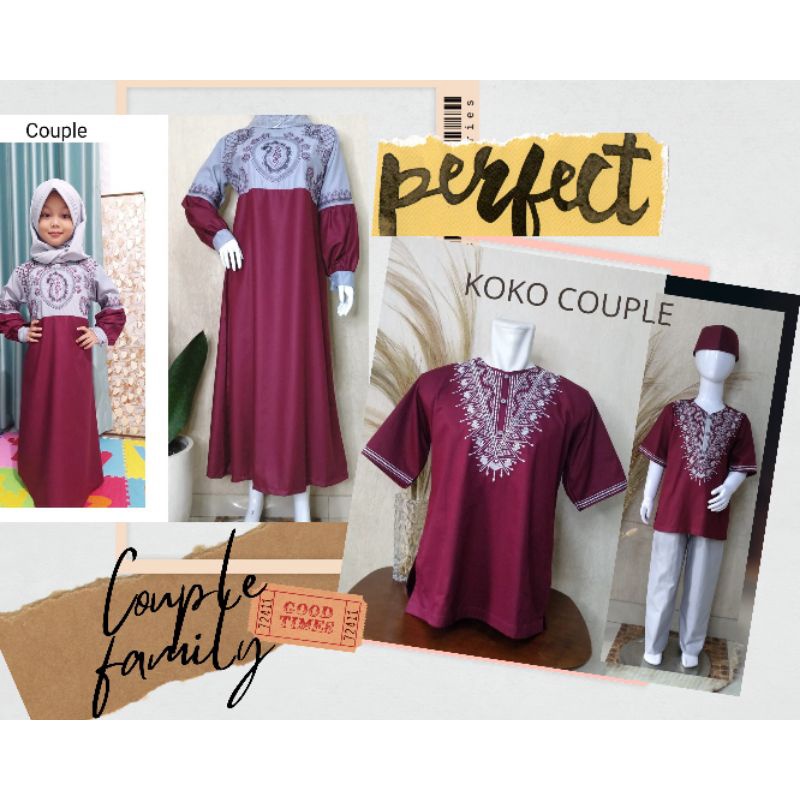 (COD) GAMIS KOKO COUPLE KELUARGA/COUPLE FAMILY MURAH/BAJU SERIMBIT KELUARGA,