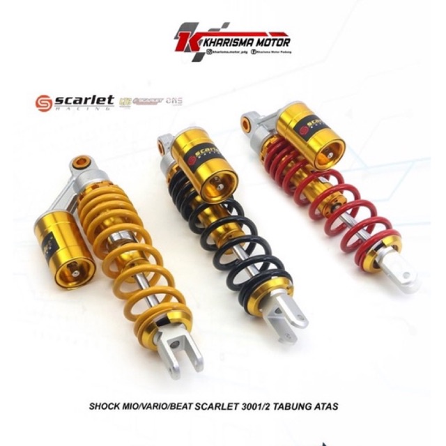 SHOCK SCARLET 3001/2 TABUNG ATAS VARIO ,BEAT, MIO, SCOOPY