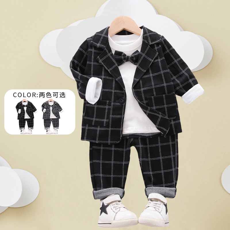 Kupu Stelan Jas Anak Cowok Setelan Baju Tuxedo Dasi Kupu Laki Laki Gaya Keren Korean Style