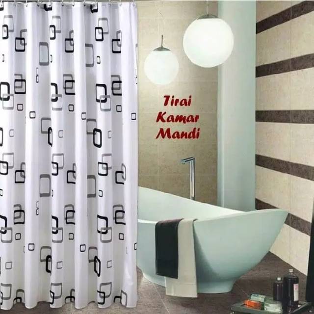 Falecia7 Pekanbaru tirai kamar  mandi  tirai toilet 