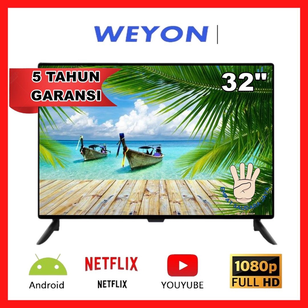 Promo Smart TV LED 32 inch Full HD Ready Android Televisi Murah