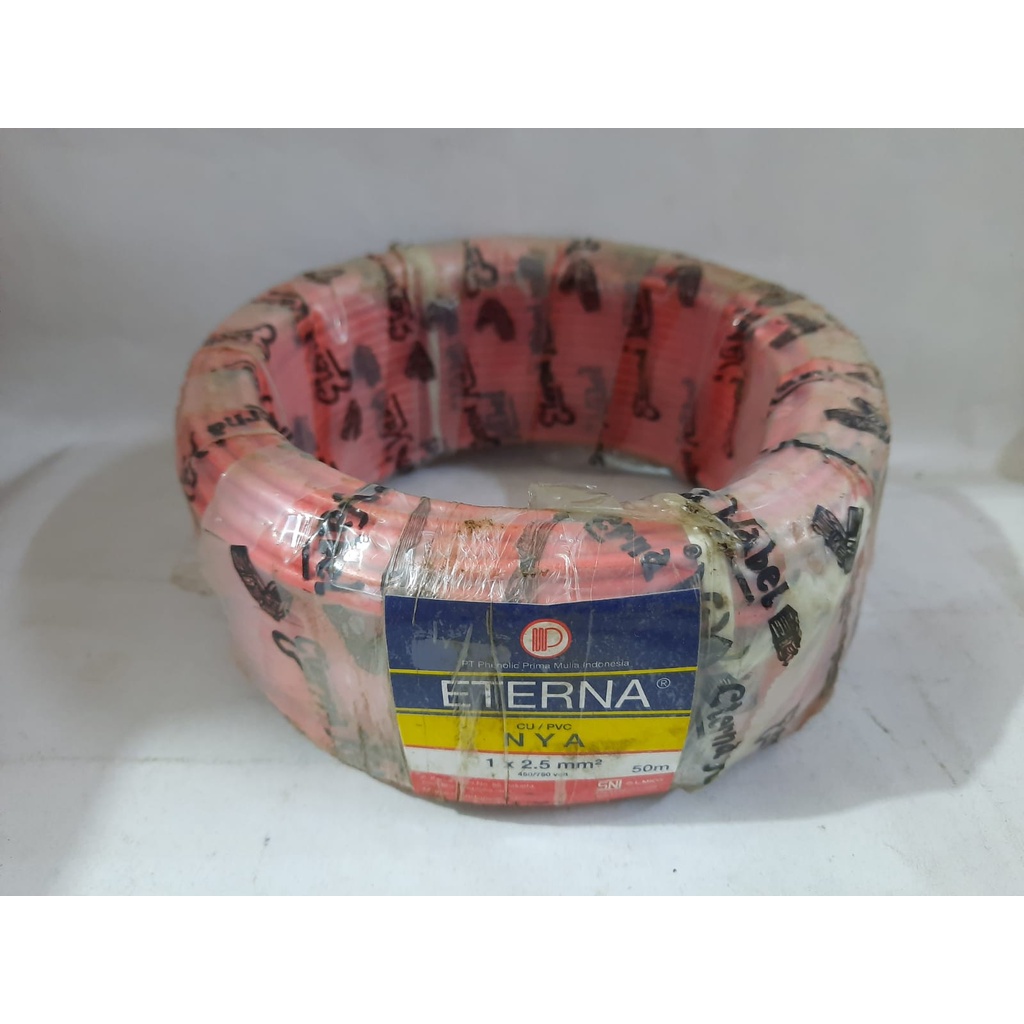 KABEL ETERNA NYA 1 X 2.5 MM PERMETER KAWAT TEMBAGA ISI 1
