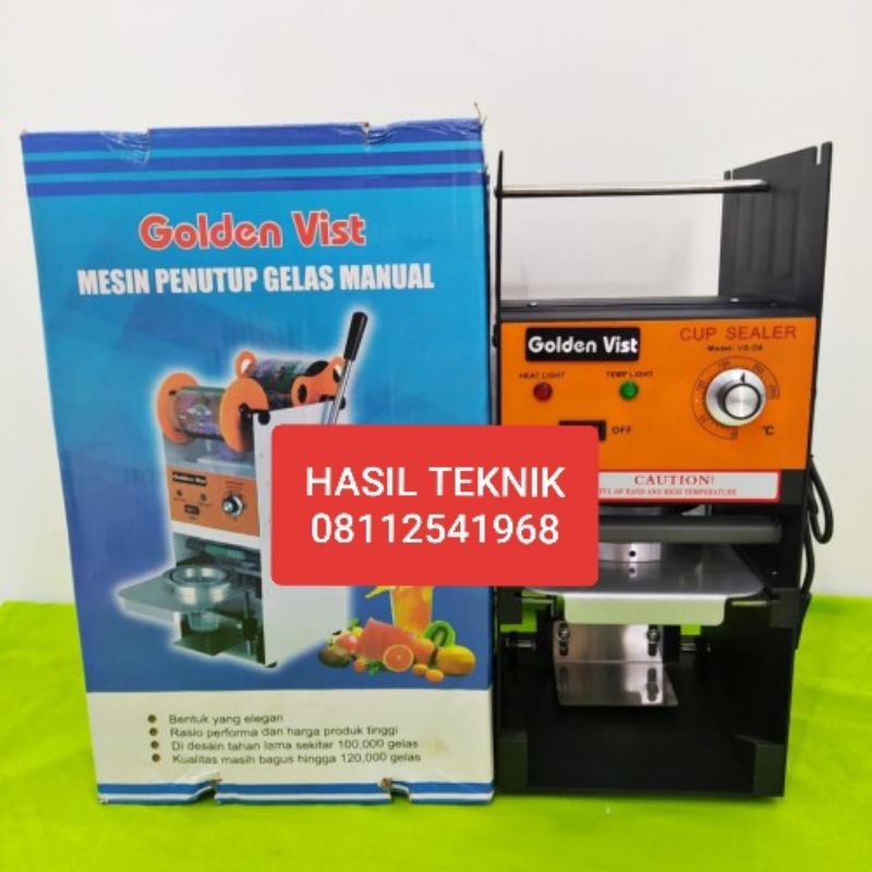 Jual Mesin Cup Sealer Segala Ukuran 10 22 Oz Golden Vist D8 Alat Seal Shopee Indonesia 4545