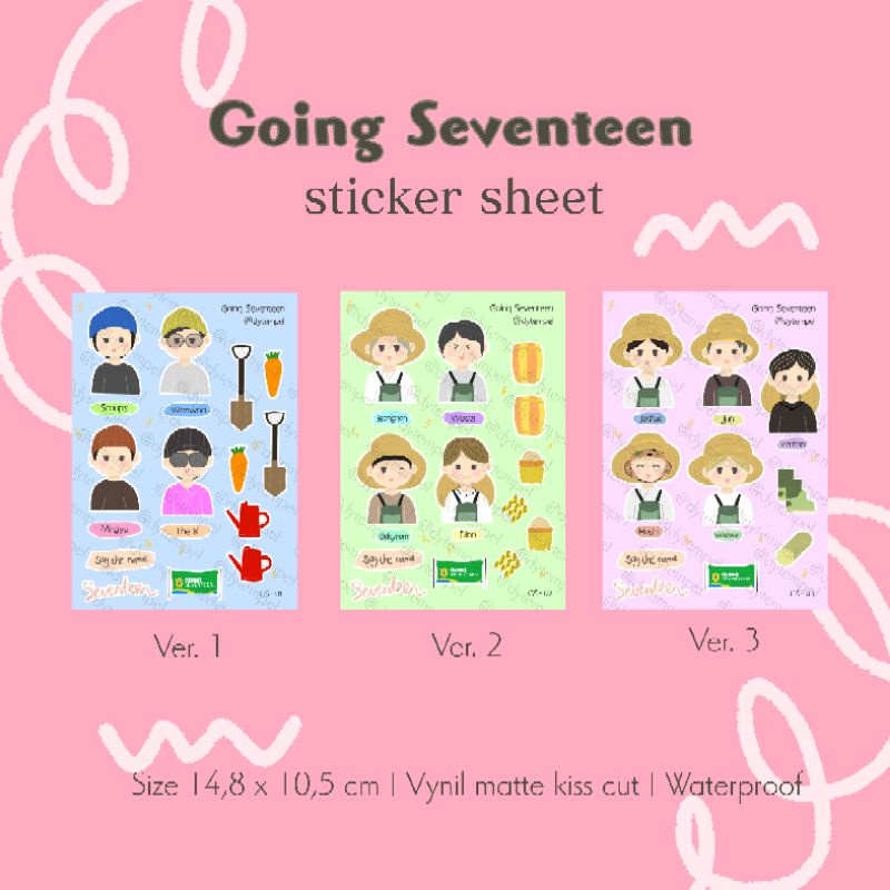 

Going Seventeen Sticker Sheet | @dytempel
