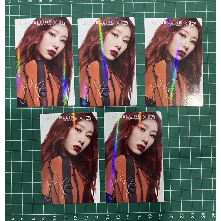 PHOTOCARD CHAERYEONG ITZY x MAYBELLINE