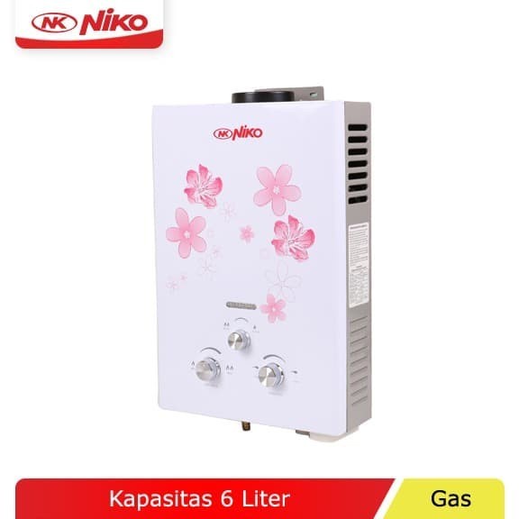 Gas Water Heater NIKO NK-6LN Pemanas Air Kamar Mandi