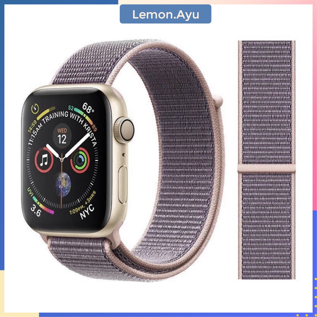 Strap Apple Watch Woven Nylon Band 41 mm 45 mm Series 7 6 5 4 3 2 1