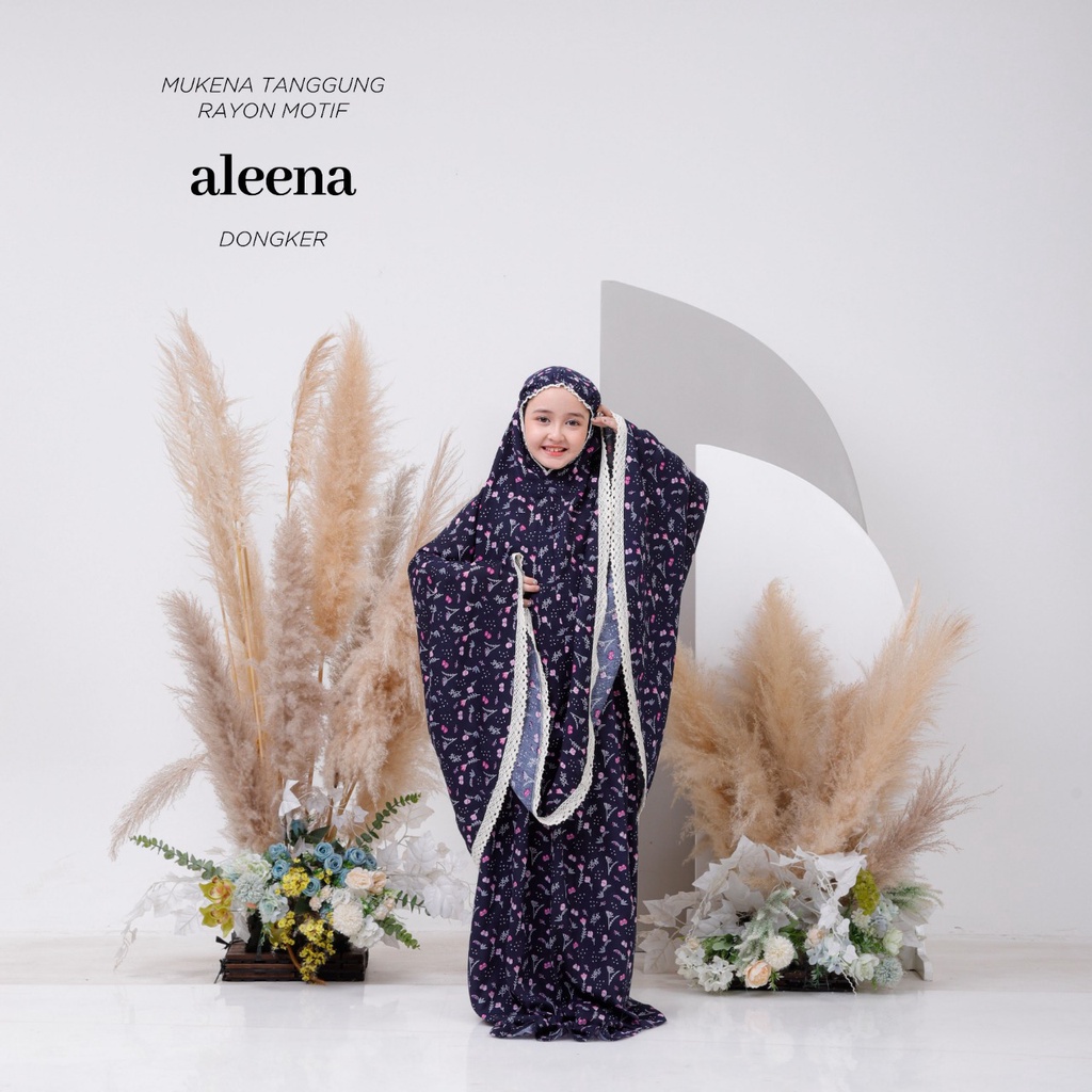 PUSAT MUKENA TASIK-MUKENA TANGGUNG ANAK RAYON RENDA MOTIF ALEENA