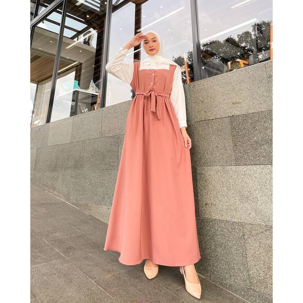 Ivon Dress Maxy l Gamis Terusan Wanita Muslim Fashion Terlaris