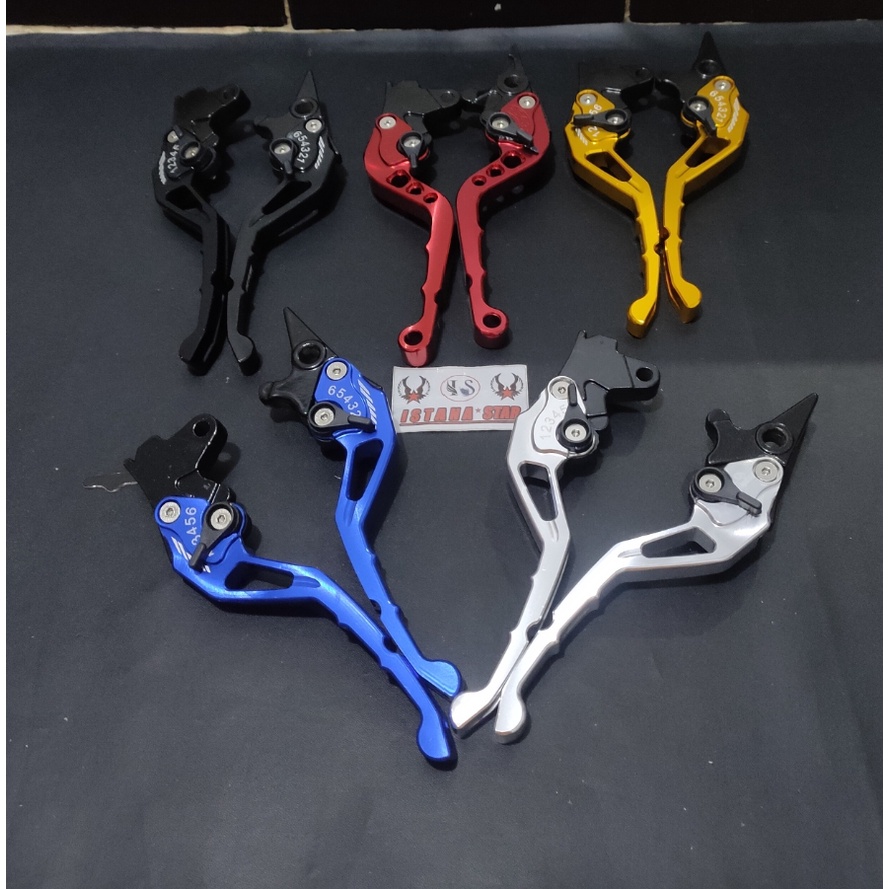 Handle rem full cnc model sisik untuk Beat karbu dan Vario karbu HITAM/MERAH/EMAS/BLUE/SILVER