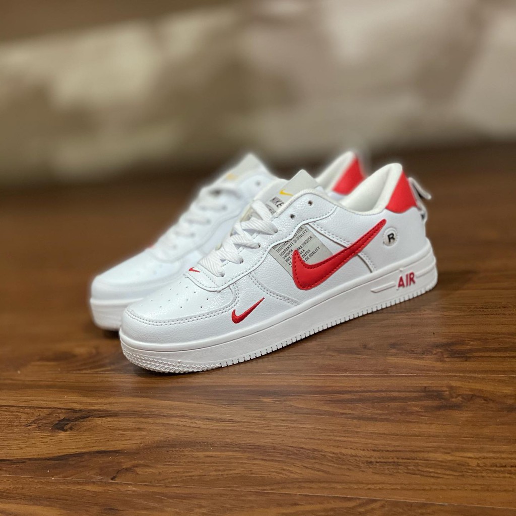 NIKE AIR FORCE 1 UNTILITY WHITE RED LOW