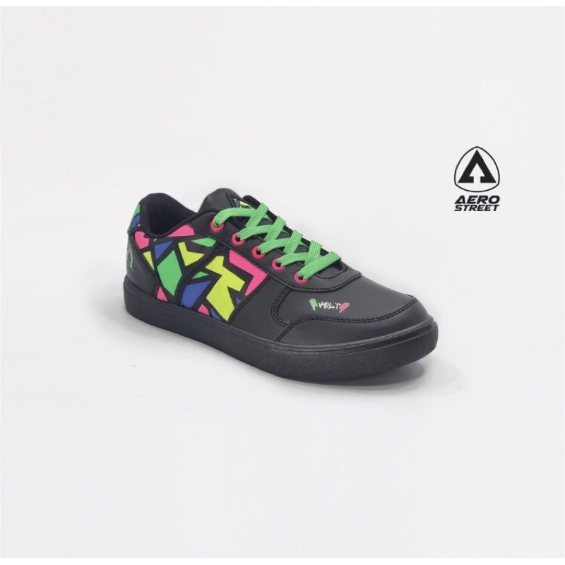 Sepatu Aerostreet Volt Hitam Neon (Sudah termasuk Aerofomz)