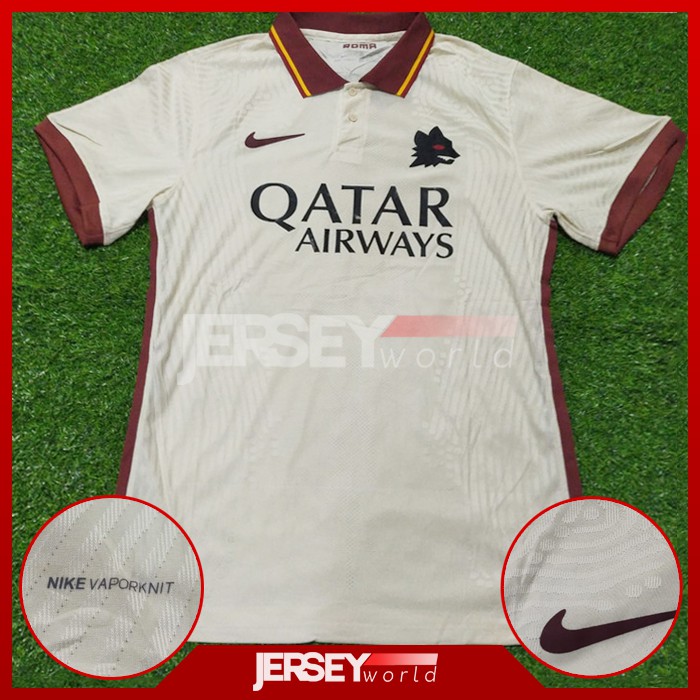 Jersey AS Roma Away Player Issue Vaporknit 2020-2021 PREMIUM GRADE ORI - Ada Big Size XXL 2XL