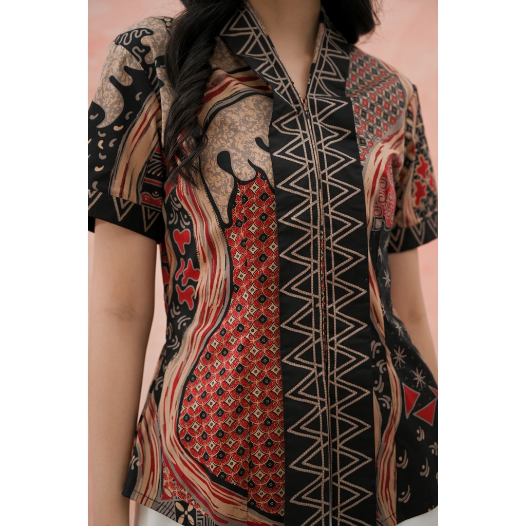 Atasan Batik 292 MTS/ Blouse Batik Wanita Modern