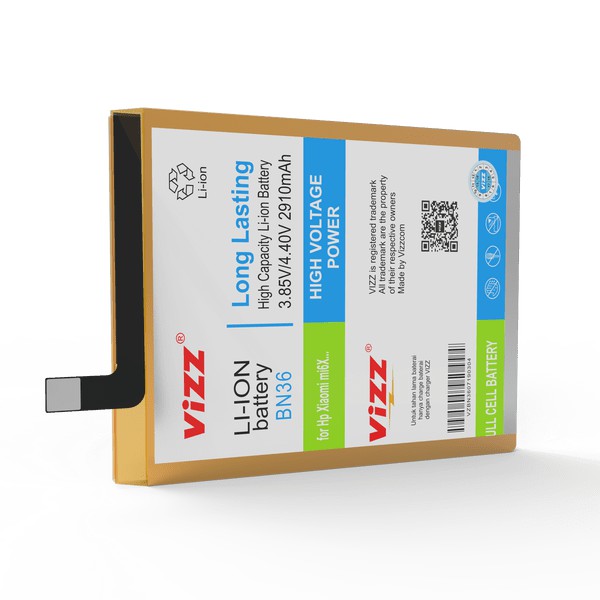 BATERAI VIZZ Xiaomi BN36 MI 6X MI A2 BATRE BATERE DOUBLE POWER