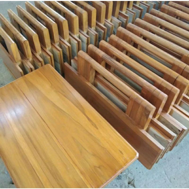 meja Lipat kayu jati
