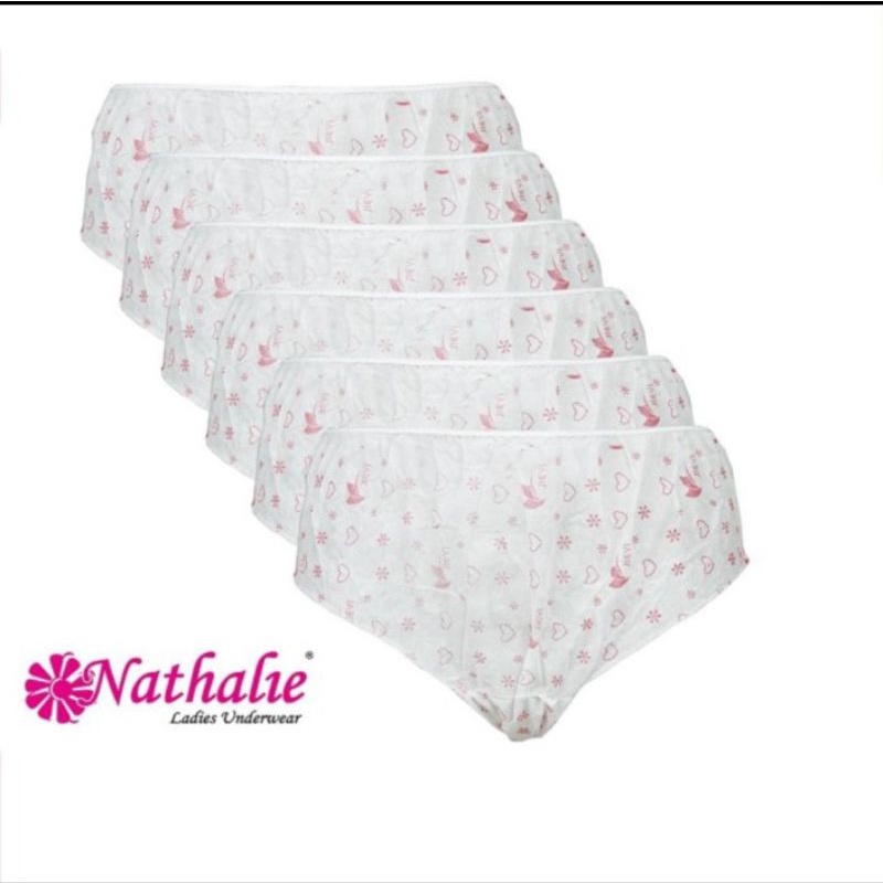 Celana dalam wanita sekali pakai Nathalie paper panties NTC 1040 isi 6pcs celana dalam kertas