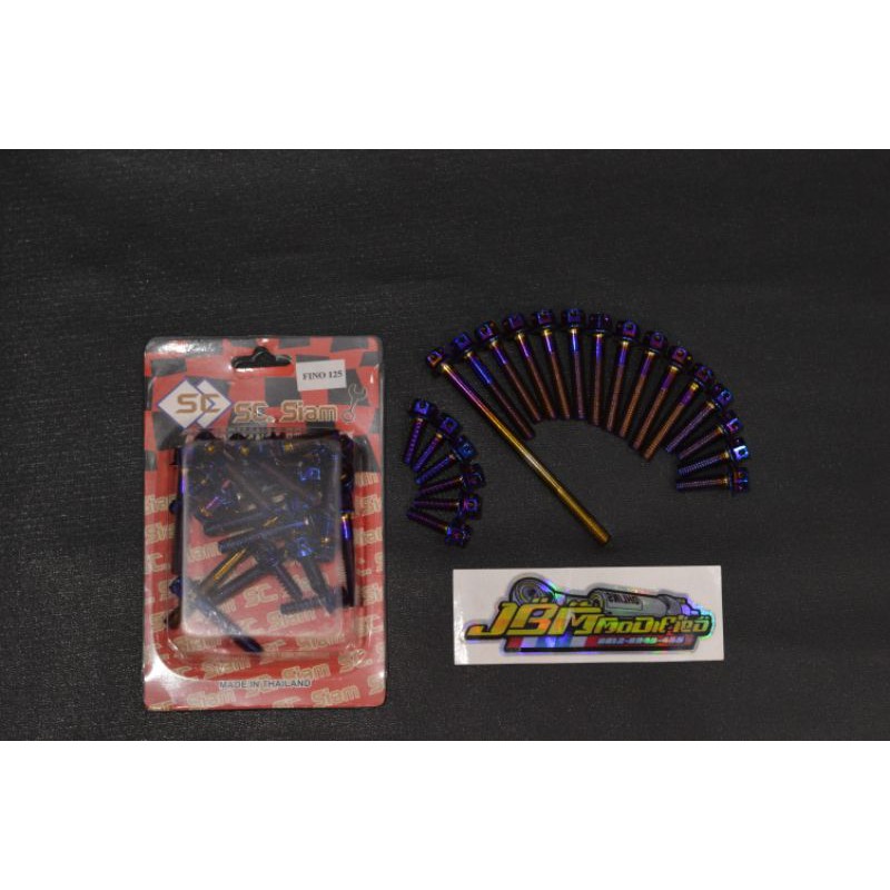 Baut Probolt Fino 125 by SC Siam Original Thailand warna blue